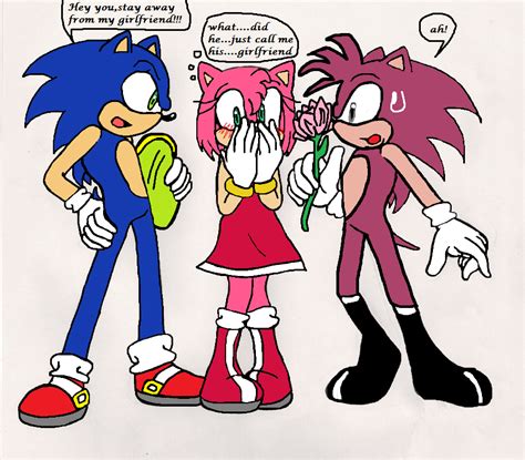 amy in sonic|who is sonic's girlfriend.